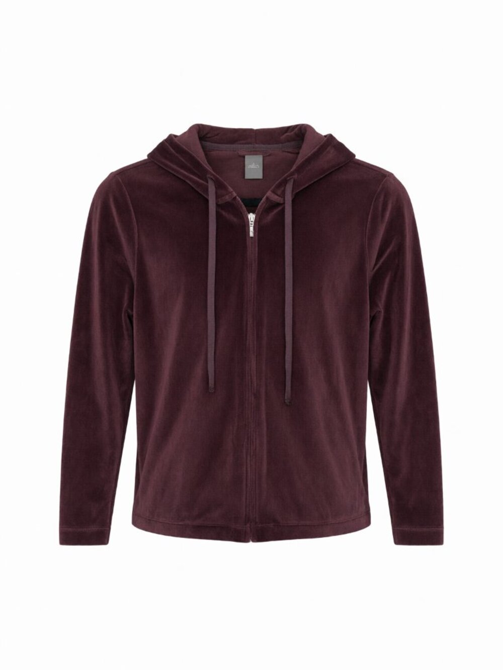 Ann Taylor Velour Hoodie Jacket Women's S Burgundy